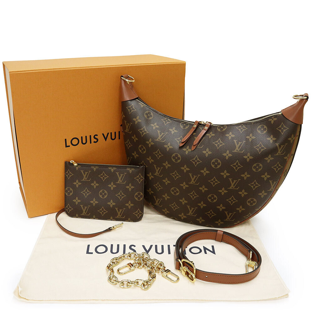 Louis Vuitton Loop Hobo Handbag Monogram Reverse Calfskin Brown - Picture 2 of 9
